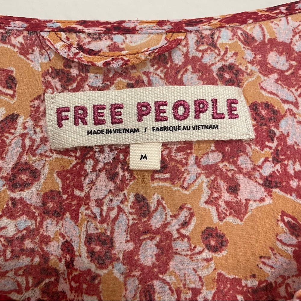 FREE PEOPLE Lorraine Tiered Kimono Top Size Medium - Picture 7 of 9